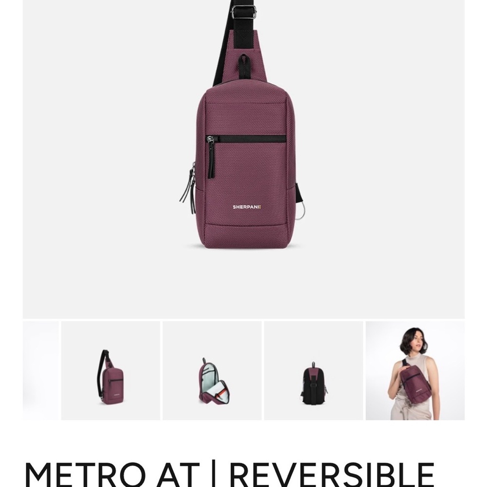 Sherpani Metro Sling Bag in Plum